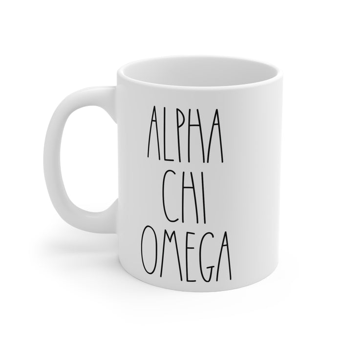 Alpha Chi Omega Mod Coffee Mug Alpha Chi Omega MOD Coffee Mug