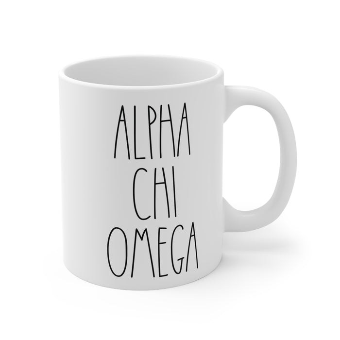 Alpha Chi Omega Mod Coffee Mug Alpha Chi Omega MOD Coffee Mug