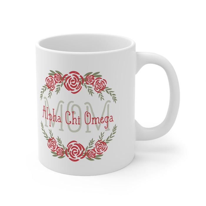 Alpha Chi Omega Floral Mom Coffee Mug Alpha Chi Omega Floral Mom Coffee Mug