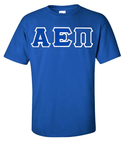 Alpha Epsilon Pi DISCOUNT Alpha Epsilon Pi Lettered T-shirt - Best Value