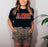 Discount Alpha Omicron Pi Lettered Tee Best Value DISCOUNT Alpha Omicron Pi Lettered Tee - Best Value