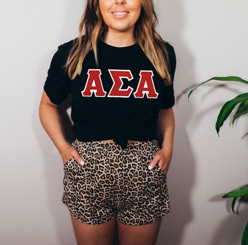 Alpha Sigma Alpha DISCOUNT Alpha Sigma Alpha Lettered Tee - Best Value