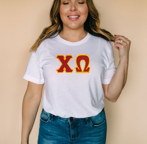 Chi Omega DISCOUNT Chi Omega Lettered Tee - Best Value