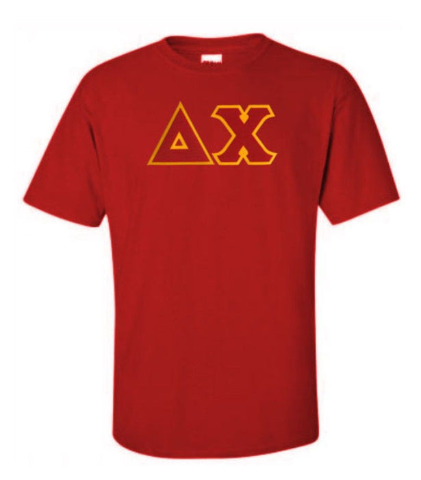 Discount Delta Chi Lettered T Shirt DISCOUNT Delta Chi Lettered T-shirt - Best Value