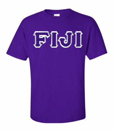 Discount Fiji Fraternity Lettered T Shirt DISCOUNT FIJI Fraternity Lettered T-shirt - Best Value