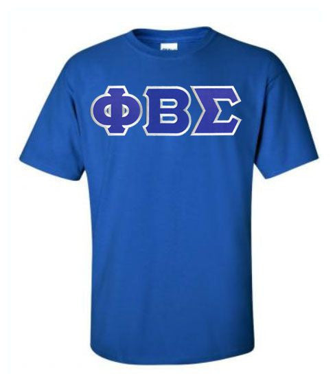 Discount Phi Beta Sigma Lettered T Shirt Best Value DISCOUNT Phi Beta Sigma Lettered T-shirt - Best Value