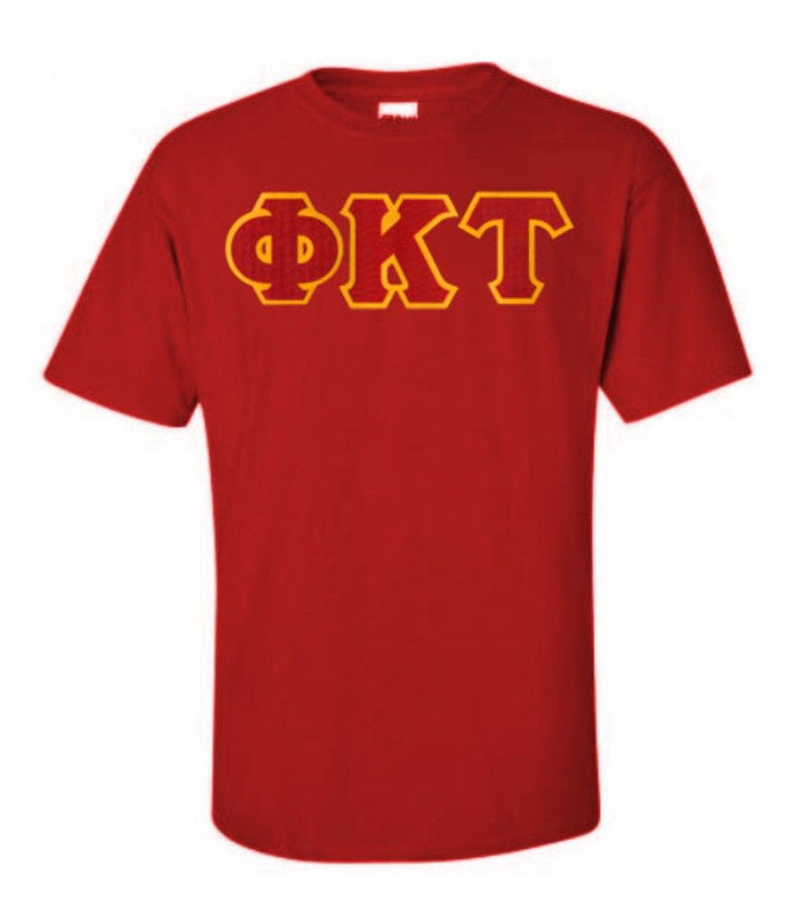 Discount Phi Kappa Tau Lettered T Shirt DISCOUNT Phi Kappa Tau Lettered T-shirt - Best Value
