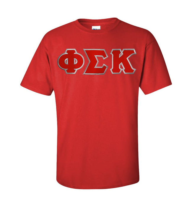 Discount Phi Sigma Kappa Lettered T Shirt Best Value DISCOUNT Phi Sigma Kappa Lettered T-shirt - Best Value