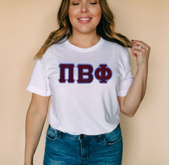Discount Pi Beta Phi Lettered Tee DISCOUNT Pi Beta Phi Lettered Tee - Best Value
