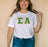 Discount Sigma Alpha Lettered Tee DISCOUNT Sigma Alpha Lettered Tee - Best Value