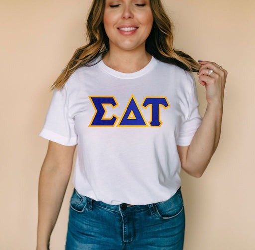 Sigma Delta Tau DISCOUNT Sigma Delta Tau Lettered Tee - Best Value