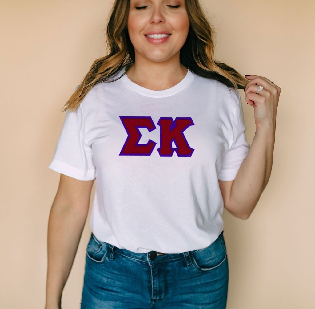 Discount Sigma Kappa Lettered Tee DISCOUNT Sigma Kappa Lettered Tee - Best Value