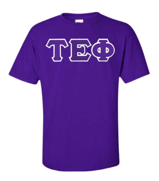 Tau Epsilon Phi DISCOUNT Tau Epsilon Phi Lettered T-shirt - Best Value