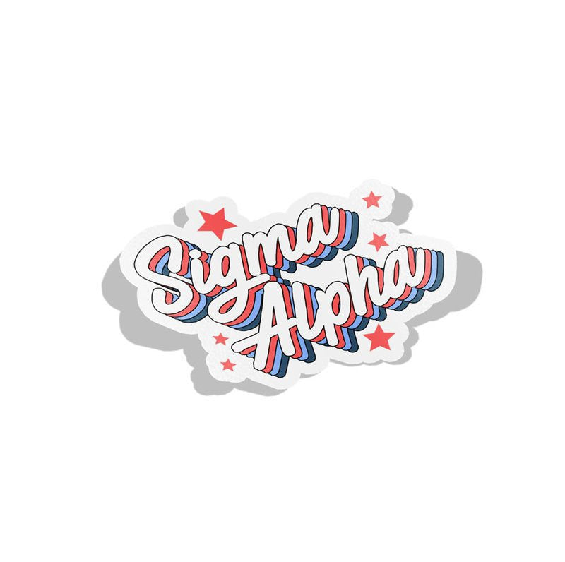 Sigma Alpha Flashback Decal Sticker — GreekU