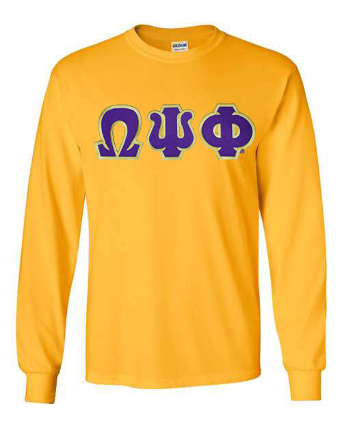 Omega Psi Phi Custom Twill Long Sleeve T Shirt Omega Psi Phi Custom Twill Long Sleeve T-Shirt