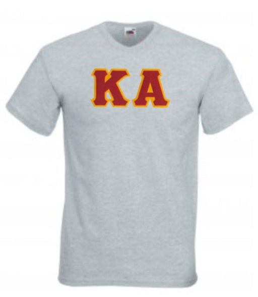 Kappa Kappa Gamma DISCOUNT- Kappa Alpha Lettered V-Neck T-Shirt