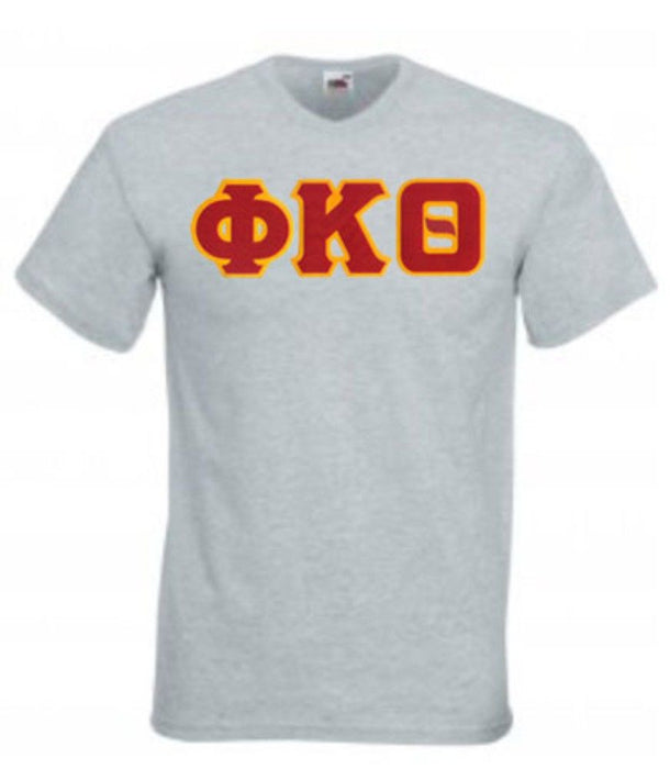 Discount Phi Kappa Theta Lettered V Neck T Shirt DISCOUNT- Phi Kappa Theta Lettered V-Neck T-Shirt