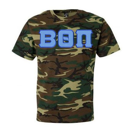 Beta Theta Pi DISCOUNT- Beta Theta Pi Lettered Camouflage T-Shirt