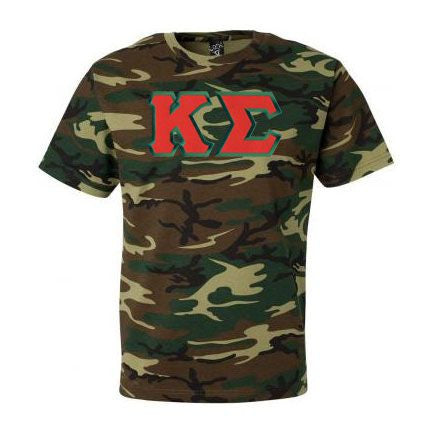 Shirts DISCOUNT- Kappa Sigma Lettered Camouflage T-Shirt