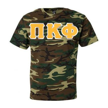 Pi Kappa Phi DISCOUNT- Pi Kappa Phi Lettered Camouflage T-Shirt