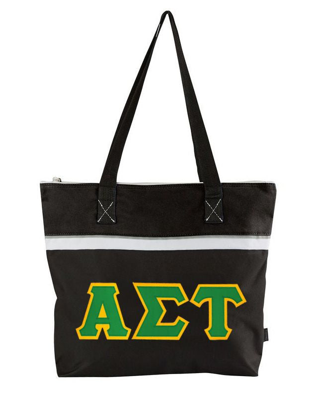Discount Alpha Sigma Tau Lettered Totebag DISCOUNT- Alpha Sigma Tau Lettered Totebag