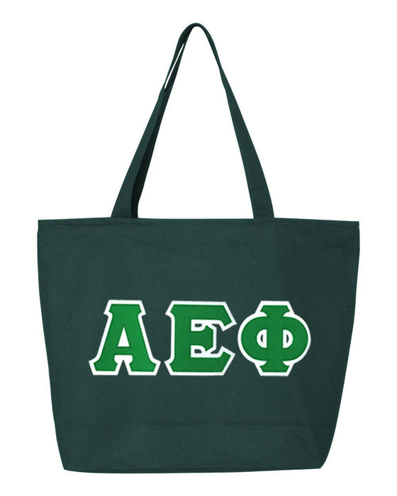 Discount Alpha Epsilon Phi Lettered Tote Bag DISCOUNT- Alpha Epsilon Phi Lettered Tote Bag - Best Value