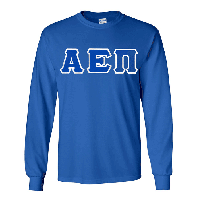 Discount Alpha Epsilon Pi Lettered Long Sleeve DISCOUNT Alpha Epsilon Pi Lettered Long sleeve