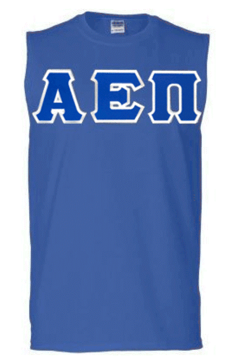 Alpha Epsilon Pi DISCOUNT- Alpha Epsilon Pi Lettered Sleeveless Tee