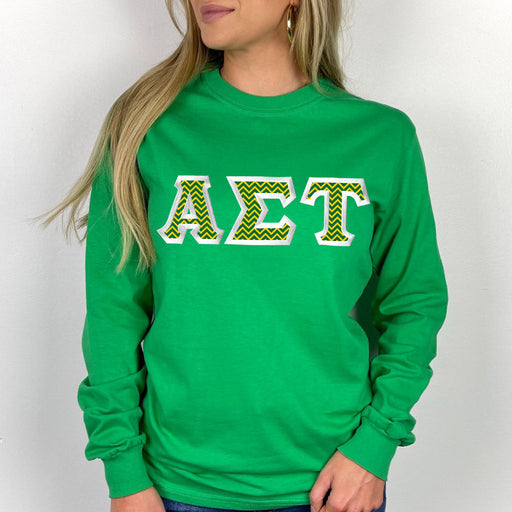 Alpha Sigma Tau Alpha Sigma Tau Custom Twill Long Tee