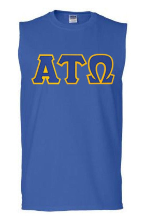 Alpha Tau Omega DISCOUNT- Alpha Tau Omega Lettered Sleeveless Tee