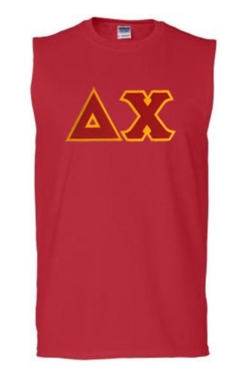 DISCOUNT- Delta Chi Lettered Sleeveless Tee