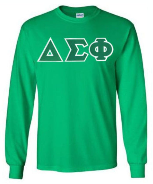 Delta Sigma Phi DISCOUNT Delta Sigma Phi Lettered Long sleeve