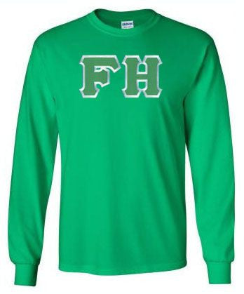 Discount Farmhouse Fraternity Lettered Long Sleeve Tee DISCOUNT FarmHouse Fraternity Lettered Long Sleeve Tee