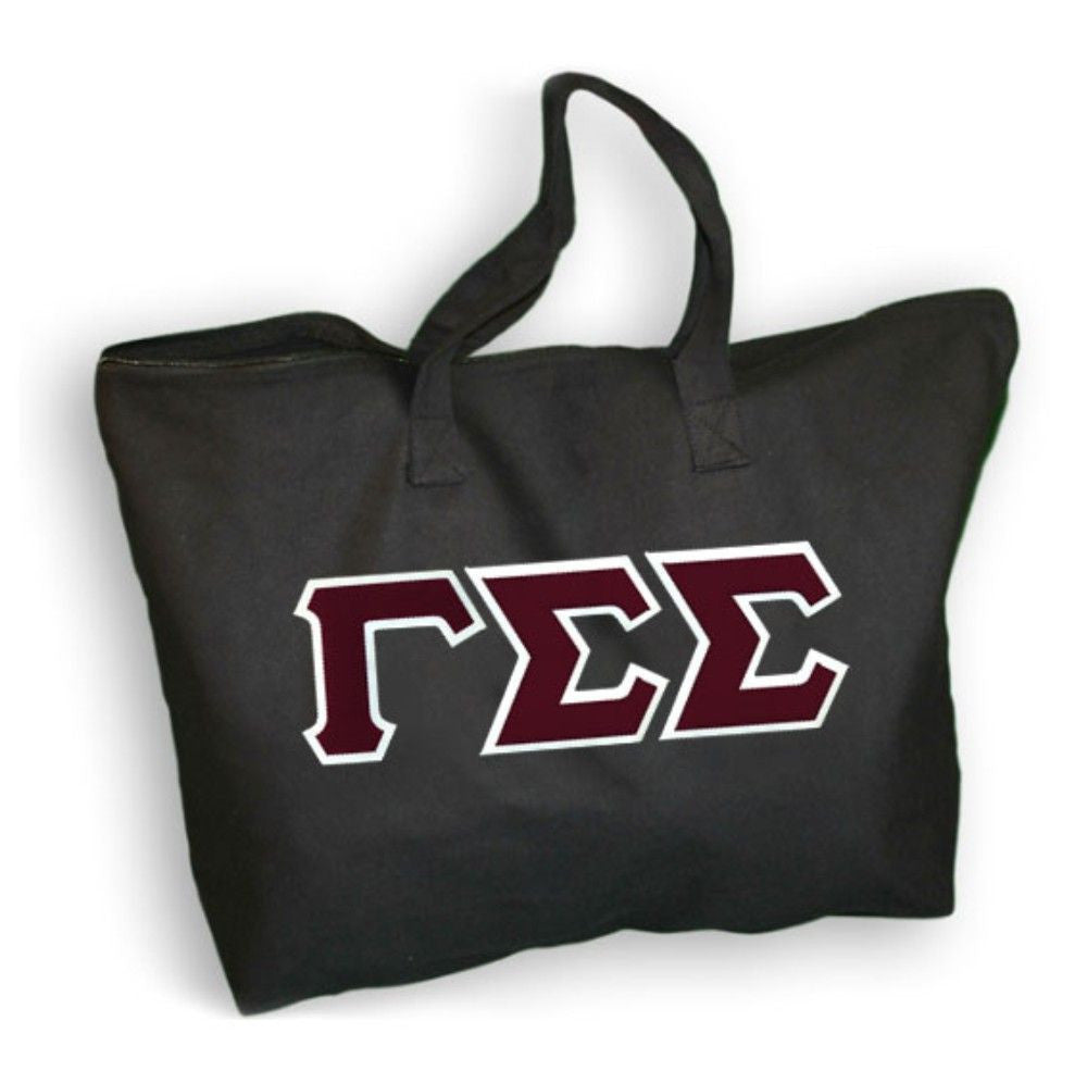 Discount Gamma Sigma Sigma Lettered Tote Bag DISCOUNT- Gamma Sigma Sigma Lettered Tote Bag - Best Value