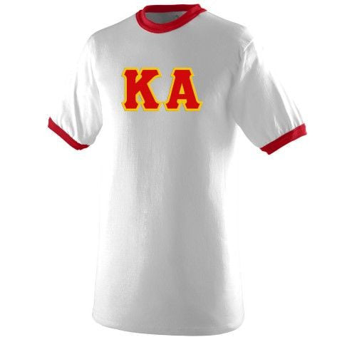 Discount Kappa Alpha Lettered Ringer Shirt DISCOUNT- Kappa Alpha Lettered Ringer Shirt
