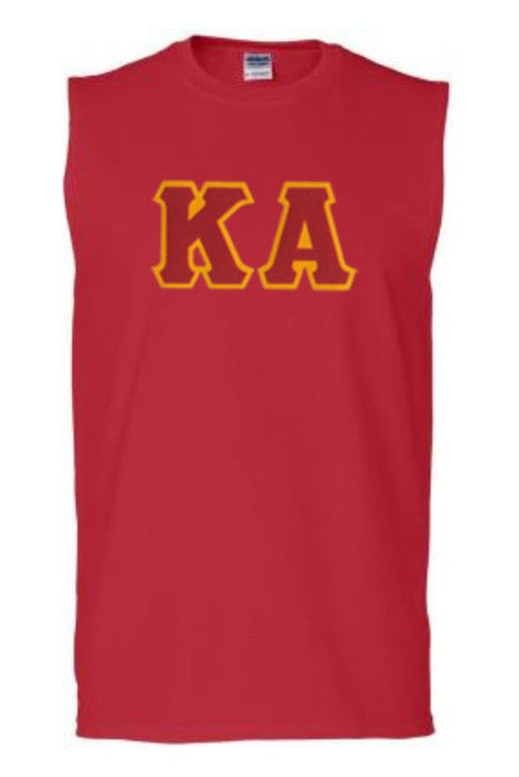 Discount Kappa Alpha Lettered Sleeveless Tee DISCOUNT- Kappa Alpha Lettered Sleeveless Tee