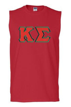 Discount Kappa Sigma Lettered Sleeveless Tee DISCOUNT- Kappa Sigma Lettered Sleeveless Tee
