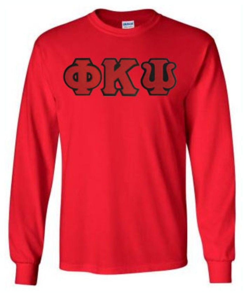 Discount Phi Kappa Psi Lettered Long Sleeve DISCOUNT Phi Kappa Psi Lettered Long sleeve