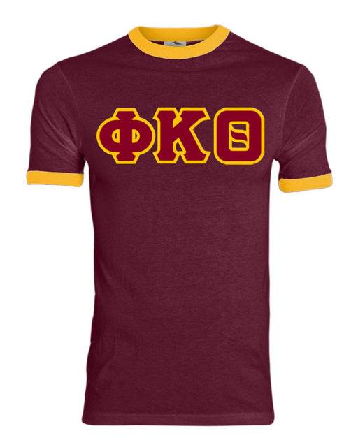 DISCOUNT- Phi Kappa Theta Lettered Ringer Shirt