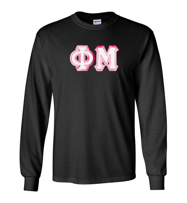 Phi Mu Custom Twill Long Tee Phi Mu Custom Twill Long Tee