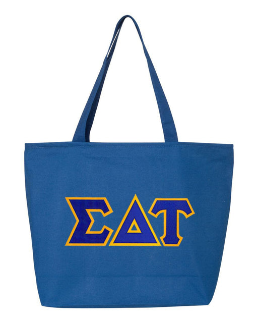 Totes Bags DISCOUNT- Sigma Delta Tau Lettered Tote Bag - Best Value