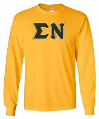 Discount Sigma Nu Lettered Long Sleeve DISCOUNT Sigma Nu Lettered Long sleeve
