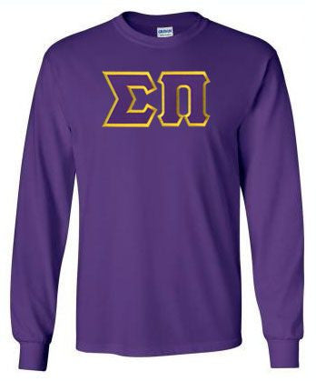 Discount Sigma Pi Lettered Long Sleeve DISCOUNT Sigma Pi Lettered Long sleeve
