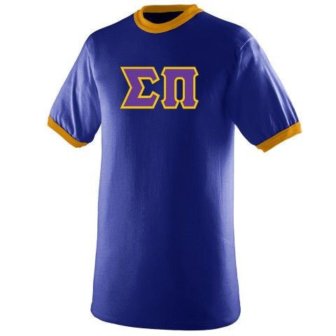 Sigma Pi DISCOUNT- Sigma Pi Lettered Ringer Shirt