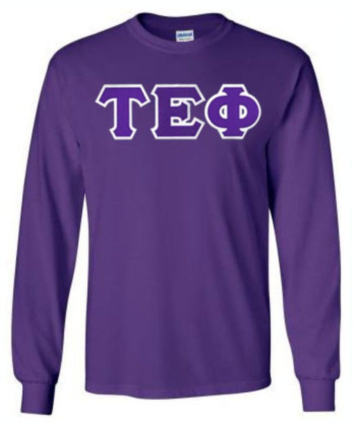 Tau Epsilon Phi DISCOUNT Tau Epsilon Phi Lettered Long sleeve