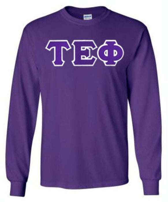 Discount Tau Epsilon Phi Lettered Long Sleeve DISCOUNT Tau Epsilon Phi Lettered Long sleeve