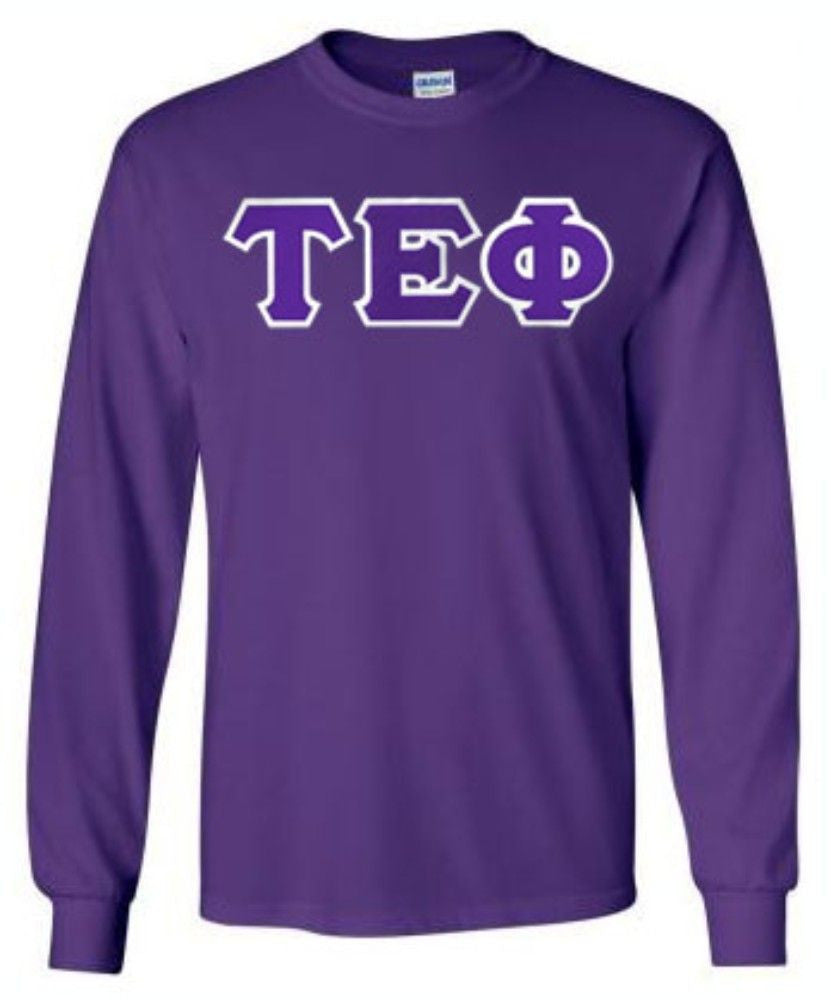 Discount Tau Epsilon Phi Lettered Long Sleeve DISCOUNT Tau Epsilon Phi Lettered Long sleeve