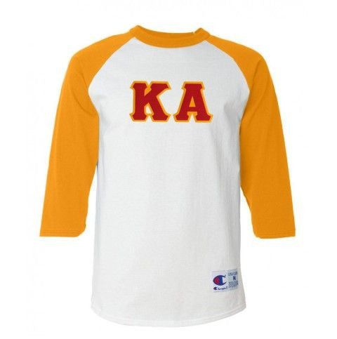 Discount Kappa Alpha Lettered Raglan T Shirt DISCOUNT- Kappa Alpha Lettered Raglan T-Shirt