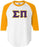Discount Sigma Pi Lettered Raglan T Shirt DISCOUNT- Sigma Pi Lettered Raglan T-Shirt