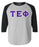 Discount Tau Epsilon Phi Lettered Raglan T Shirt DISCOUNT- Tau Epsilon Phi Lettered Raglan T-Shirt